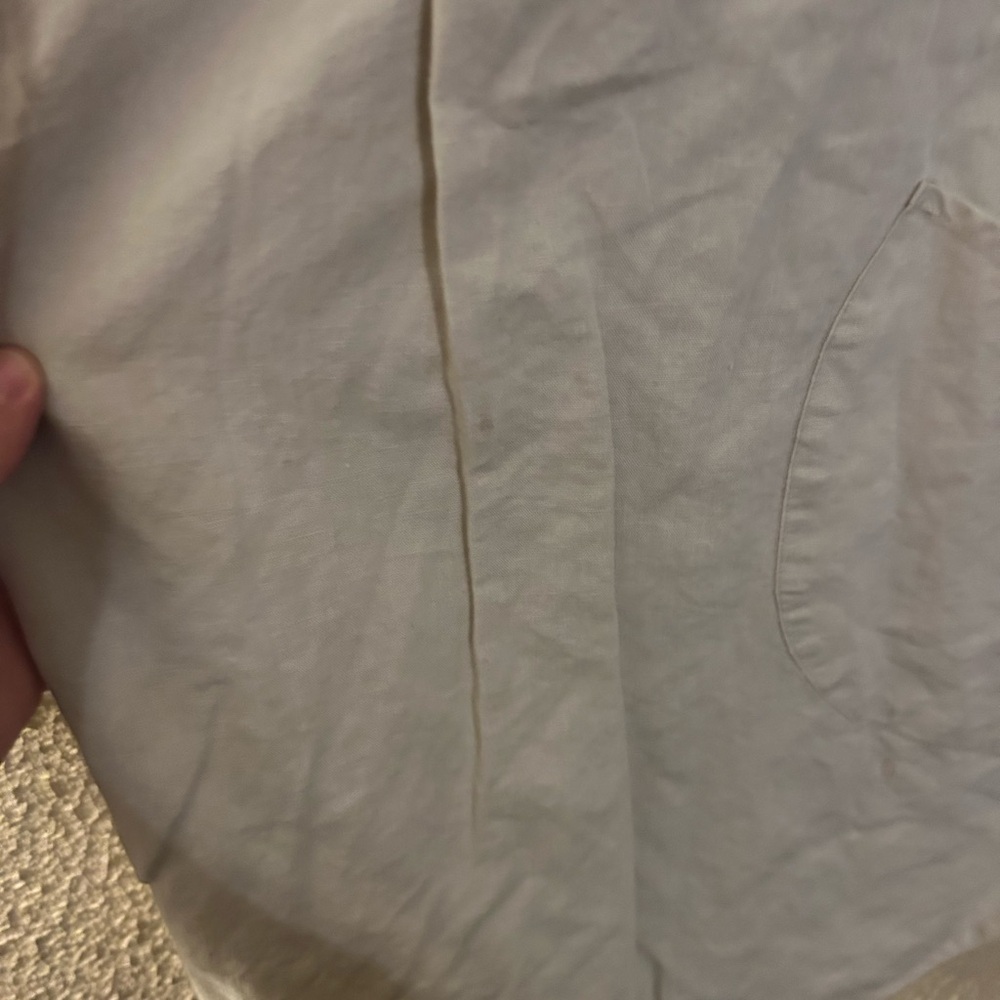 For Cynthia Linen Cotton Women’s Button Down 3/4 Sleeve Size L Boho Indie Tunic - Picture 14 of 15